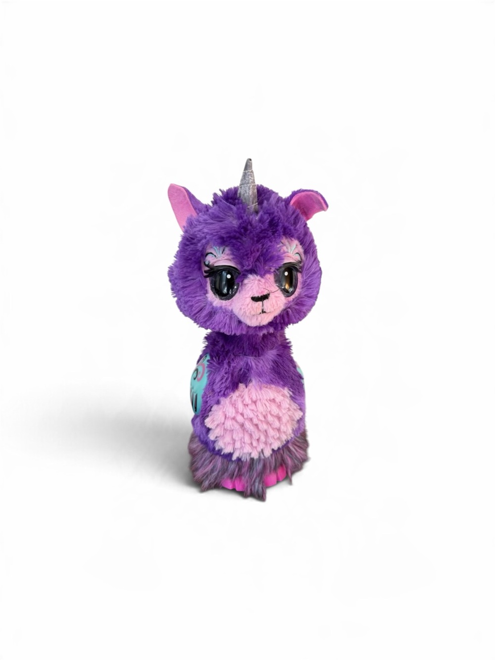 Spin Master Hatchimals WOW Llalacorn Purple & Pink Plush